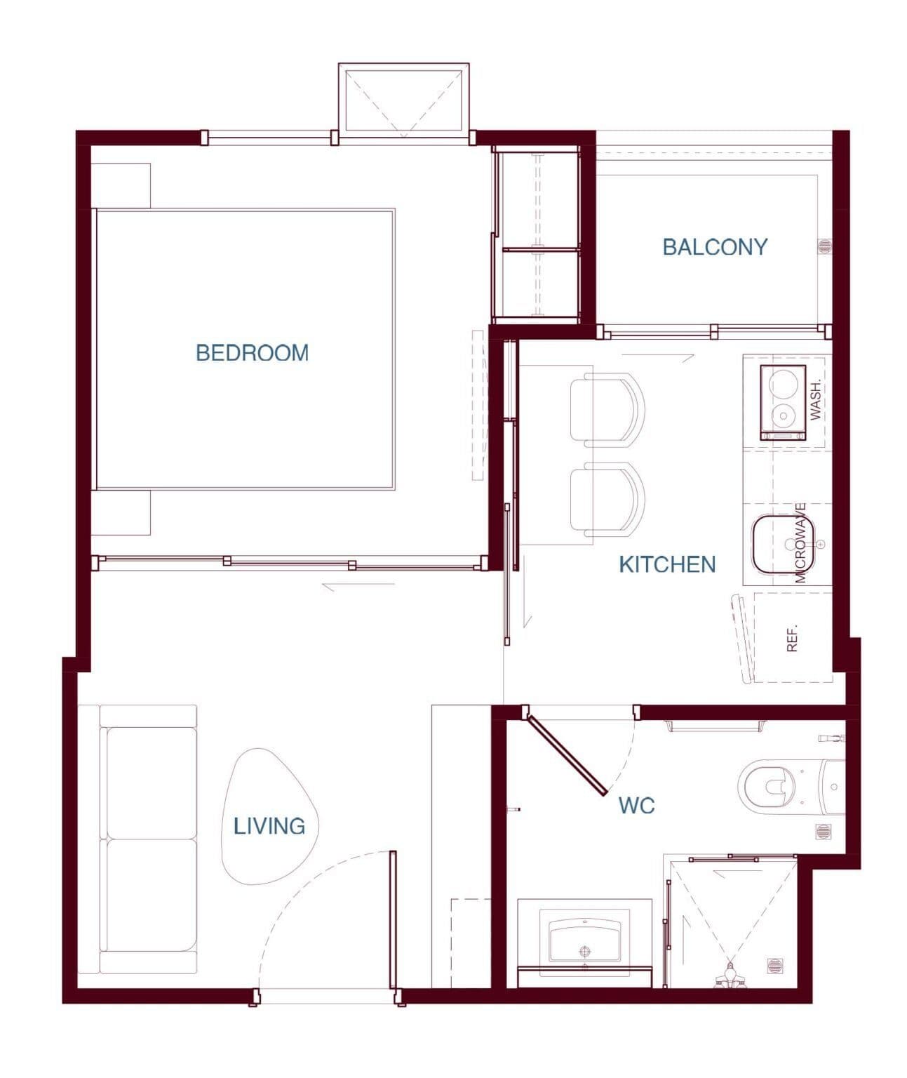 Studio floor plan